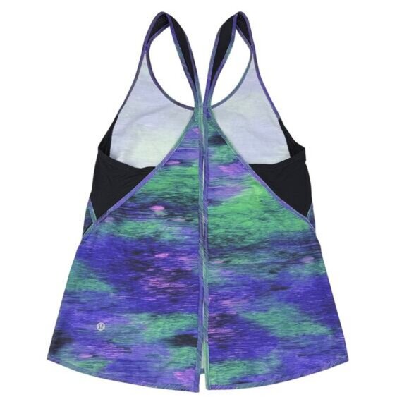 Lululemon Real Quick Swift Ultra Light Singlet In Rio Nights Multi Size 2 - Picture 5 of 6